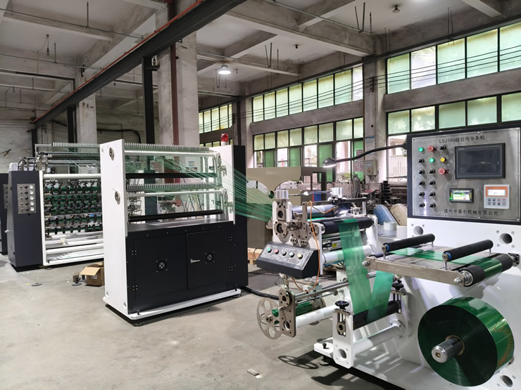 100头电缆色带拉线分条机